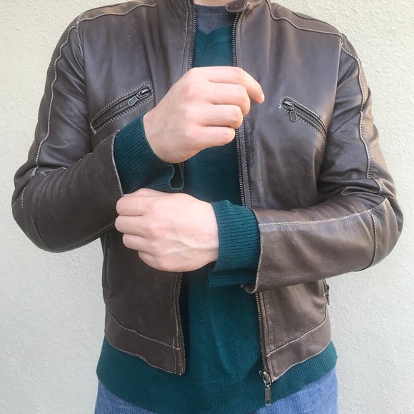 Manolos Pure Leather Jacket Product of Ecuador - Picture 3 of 8